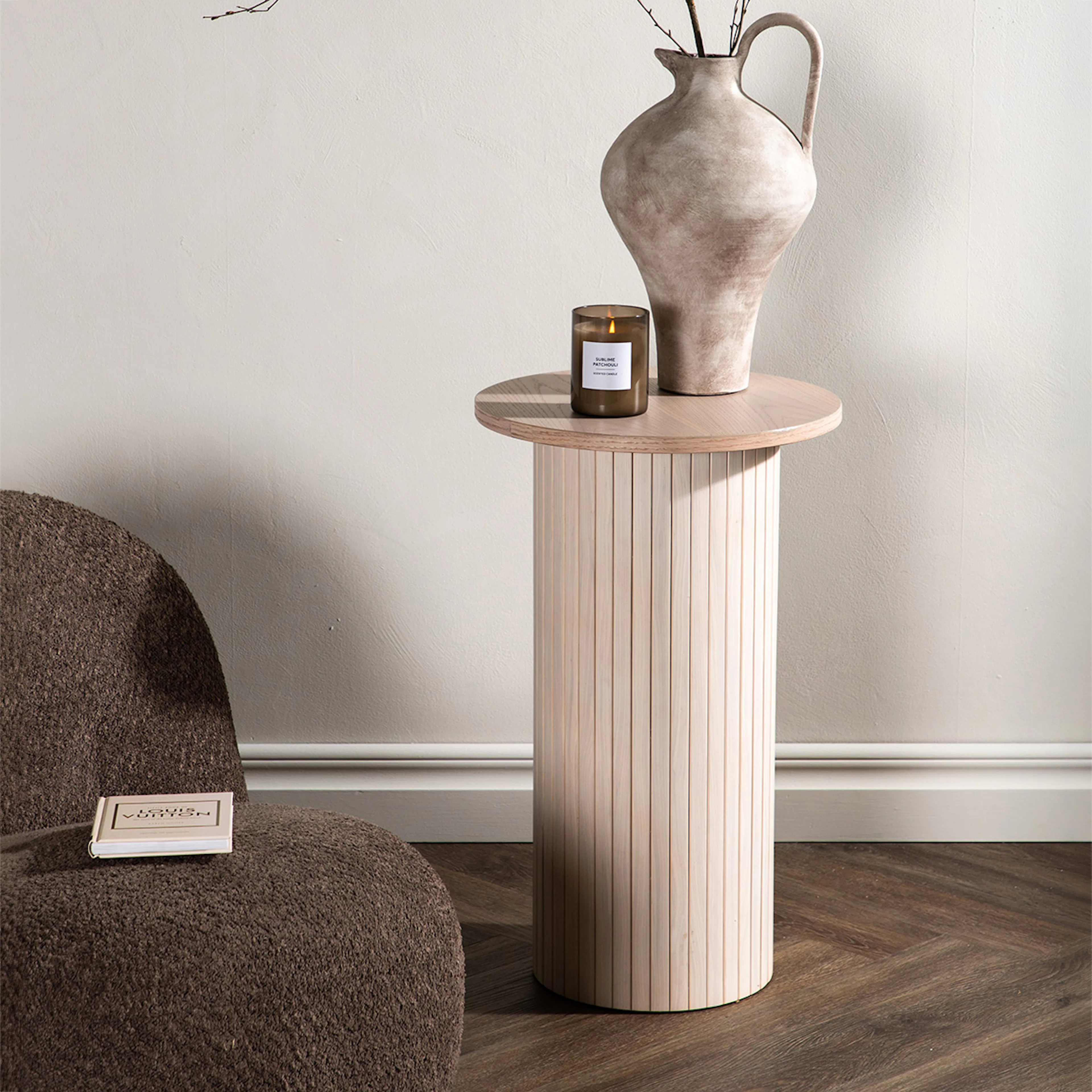 Sidobord Venture Home Bianca Ø40 cm