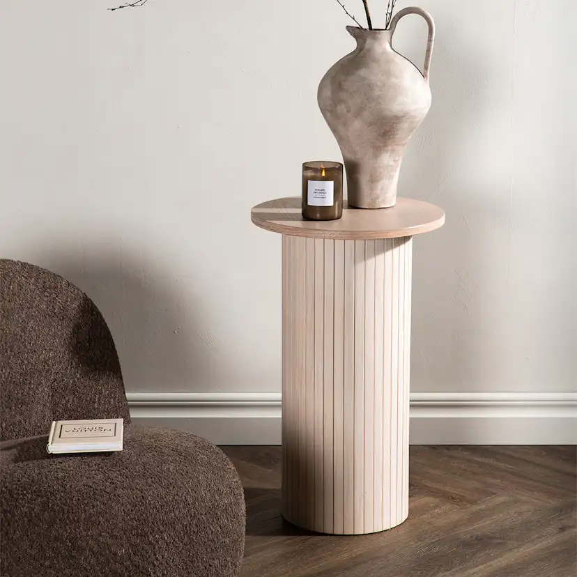 Sidobord Venture Home Bianca Ø40 cm