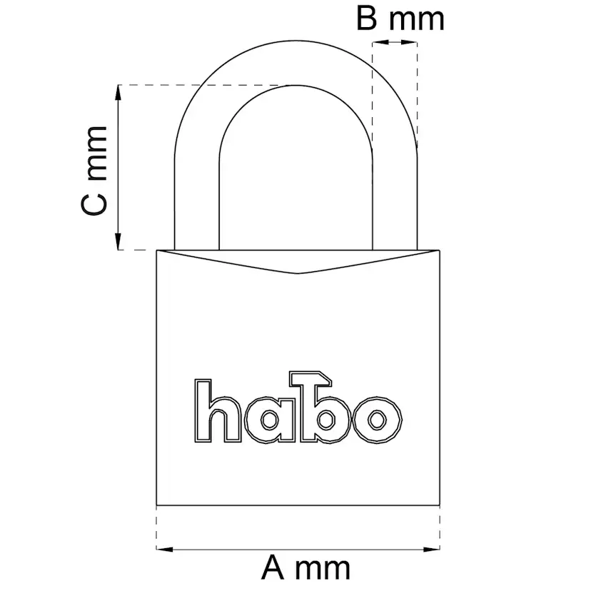 Hänglås Habo 402-25