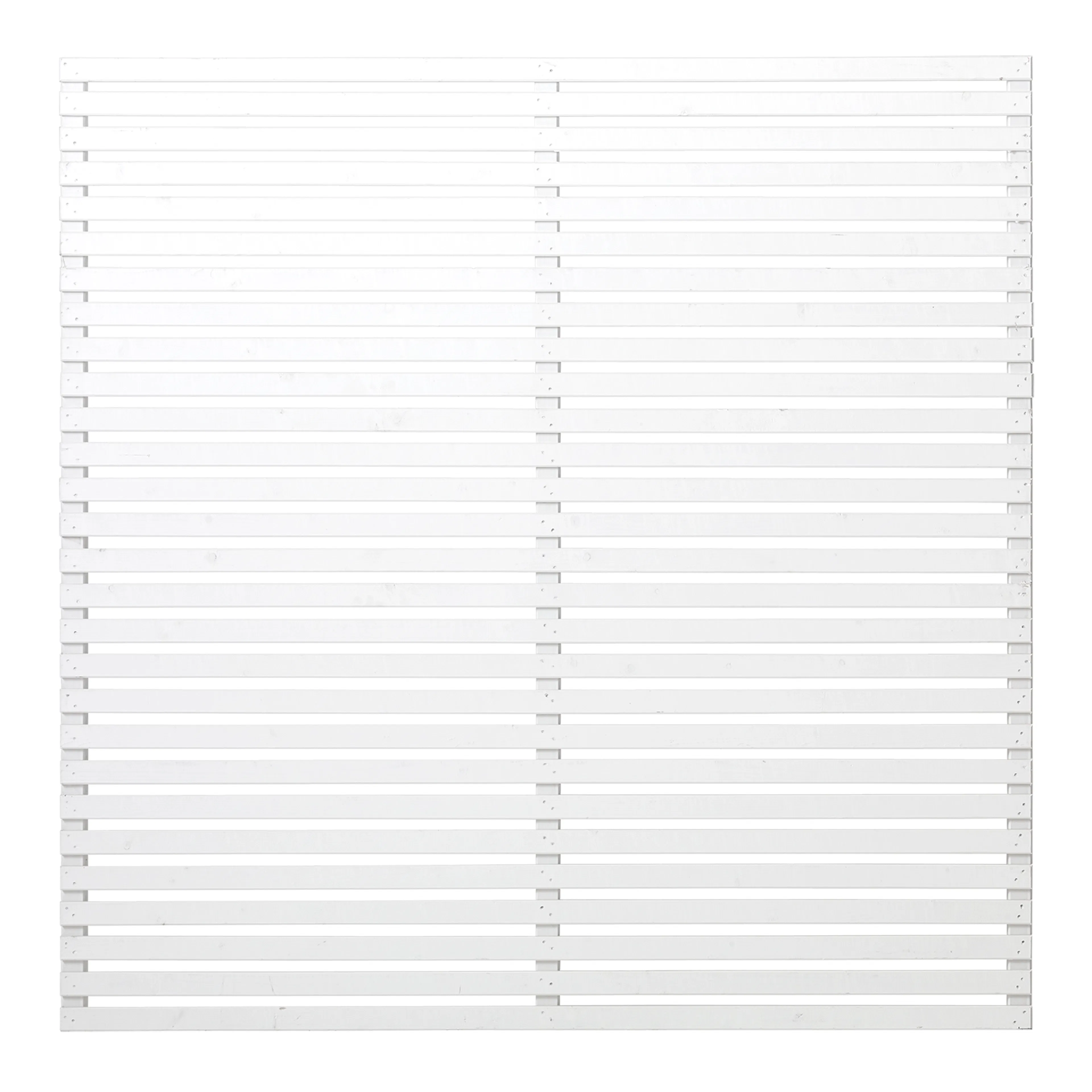 Staket PLUS Tokyo Grundmålad Vit 180×180 cm