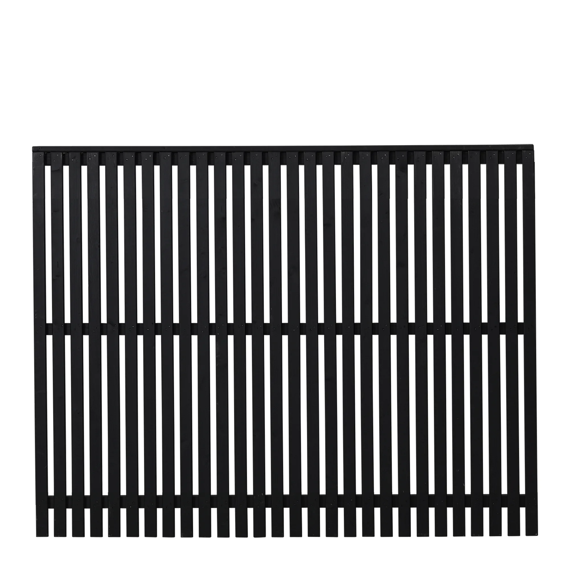 Staket PLUS Sendai Grundmålad Svart 180×140 cm