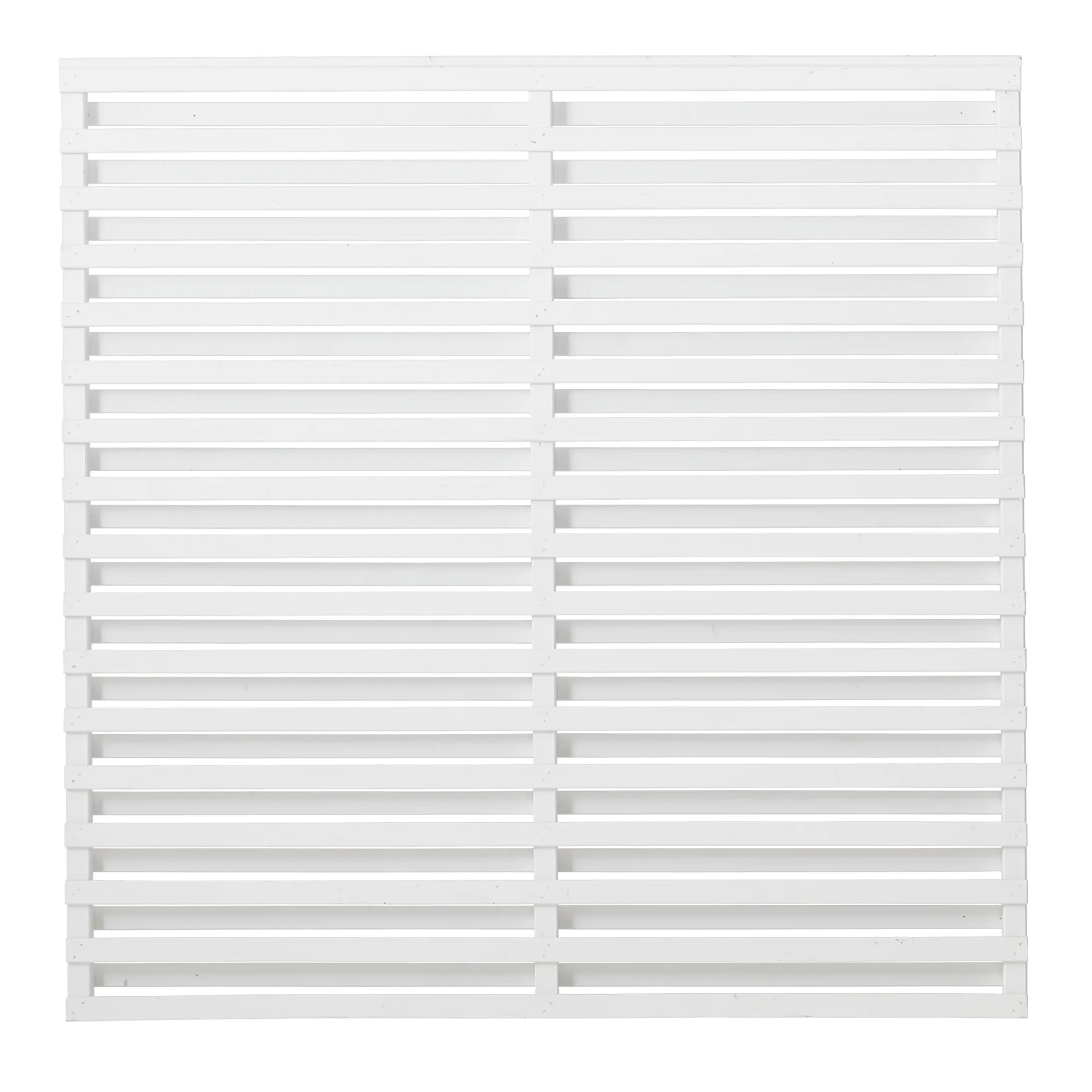 Staket PLUS Osaka Grundmålad Vit 180×180 cm