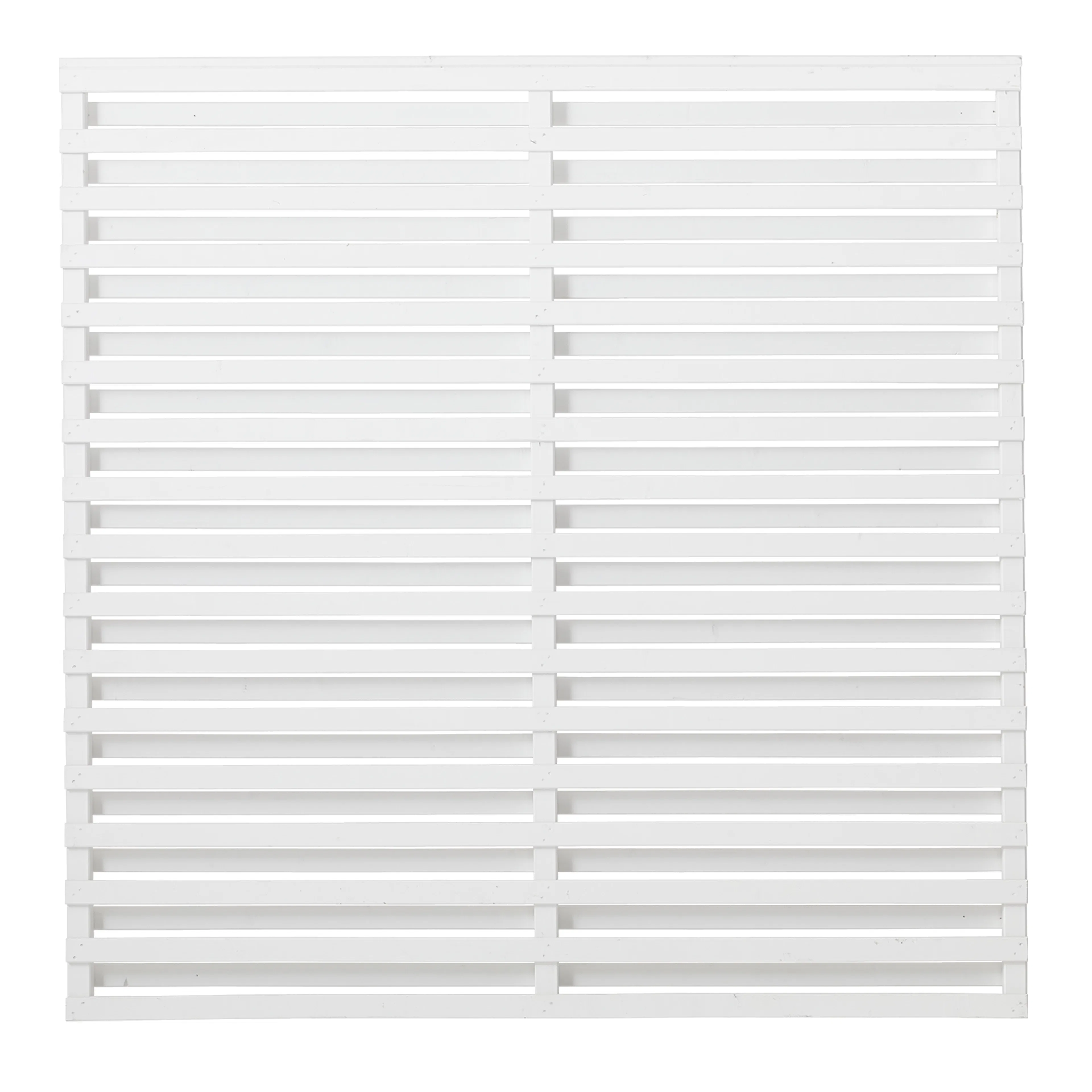 Staket PLUS Osaka Grundmålad Vit 180×180 cm