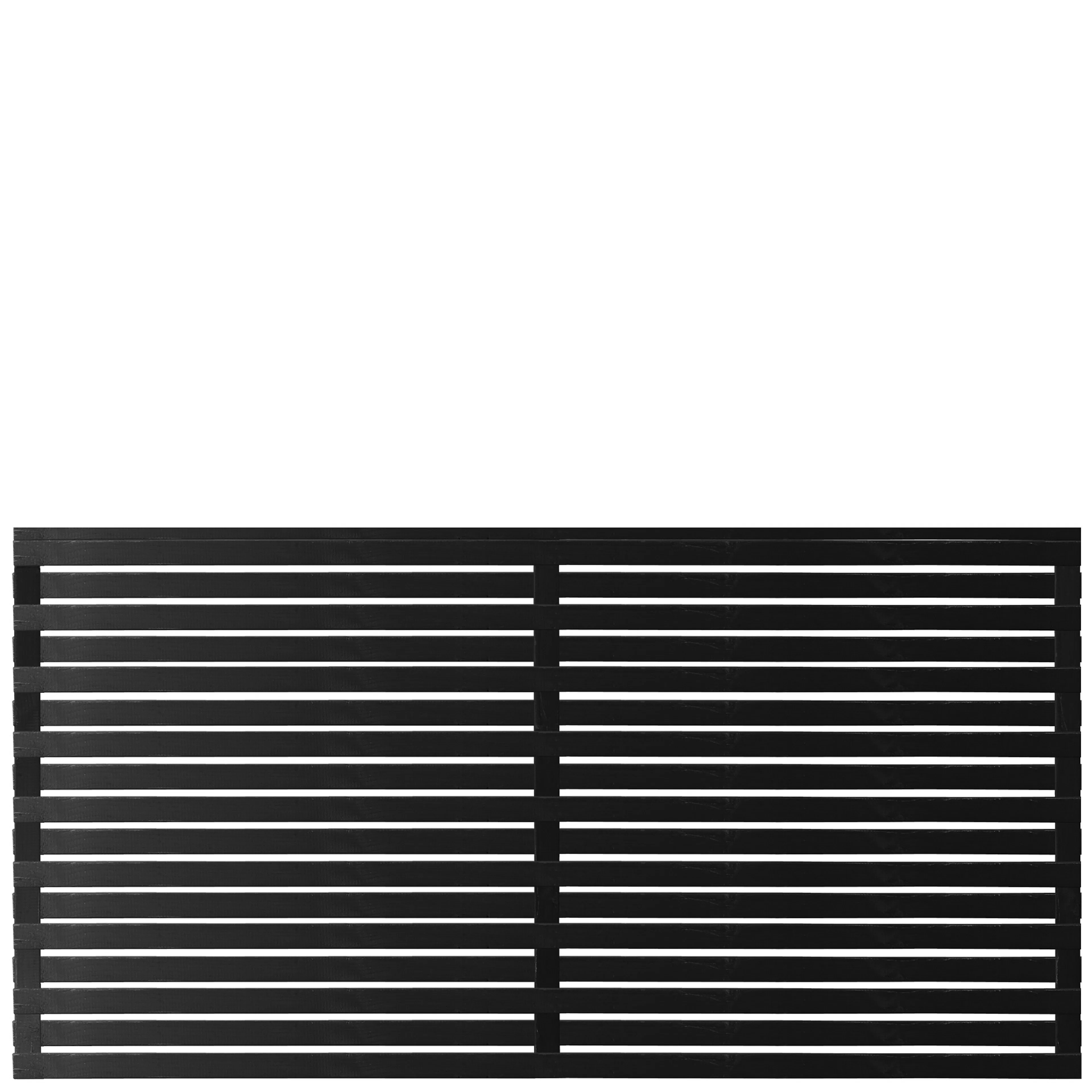 Skärm PLUS Osaka 180x90cm Tryckimpregnerad grundmålad svart