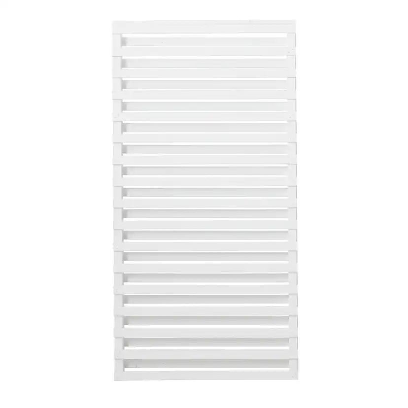 Staket PLUS Osaka Grundmålad Vit 90×180 cm