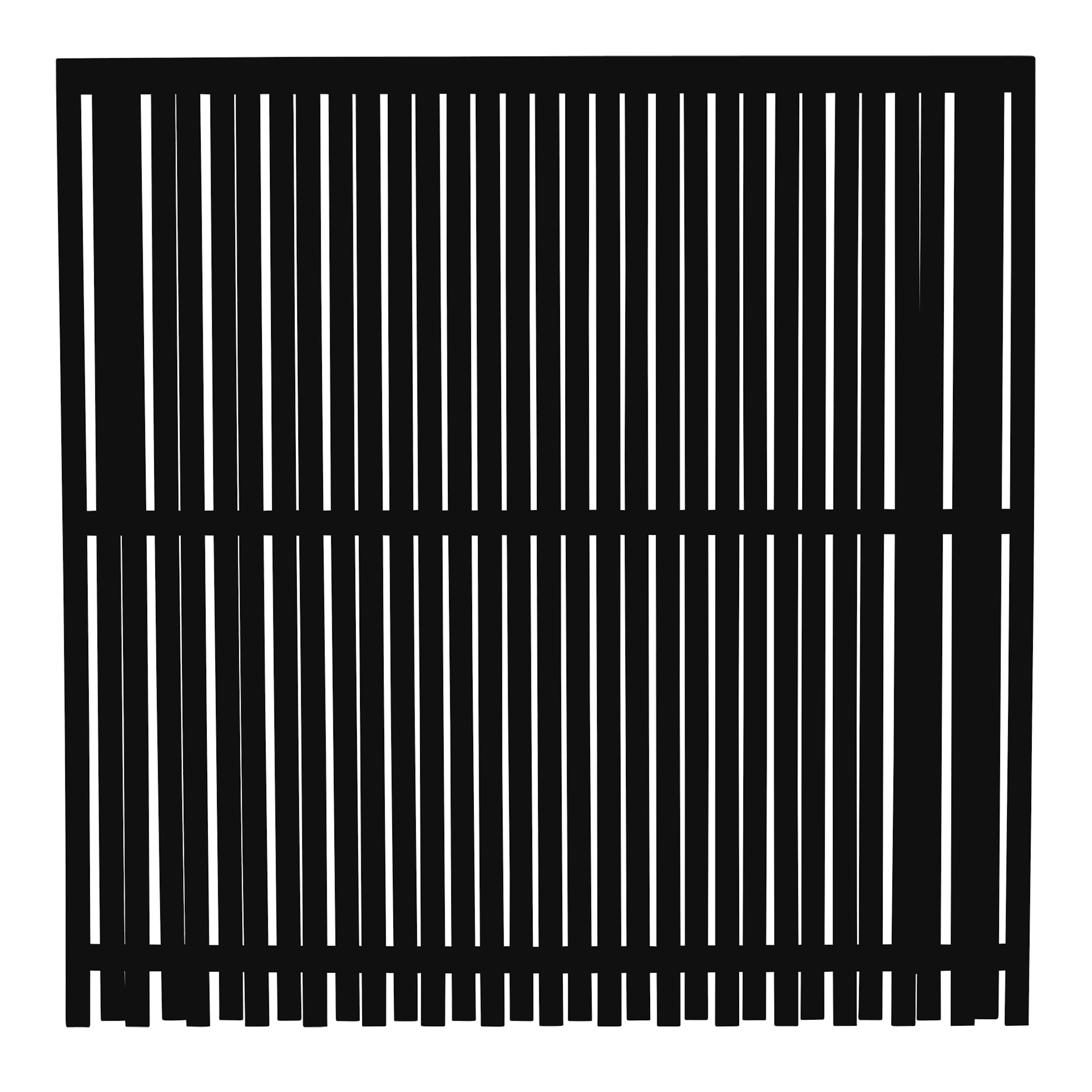 Staket PLUS Nagano Grundmålad Svart 180x180 cm