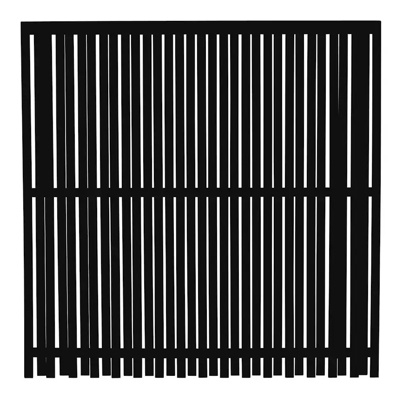 Staket PLUS Nagano Grundmålad Svart 180x180 cm