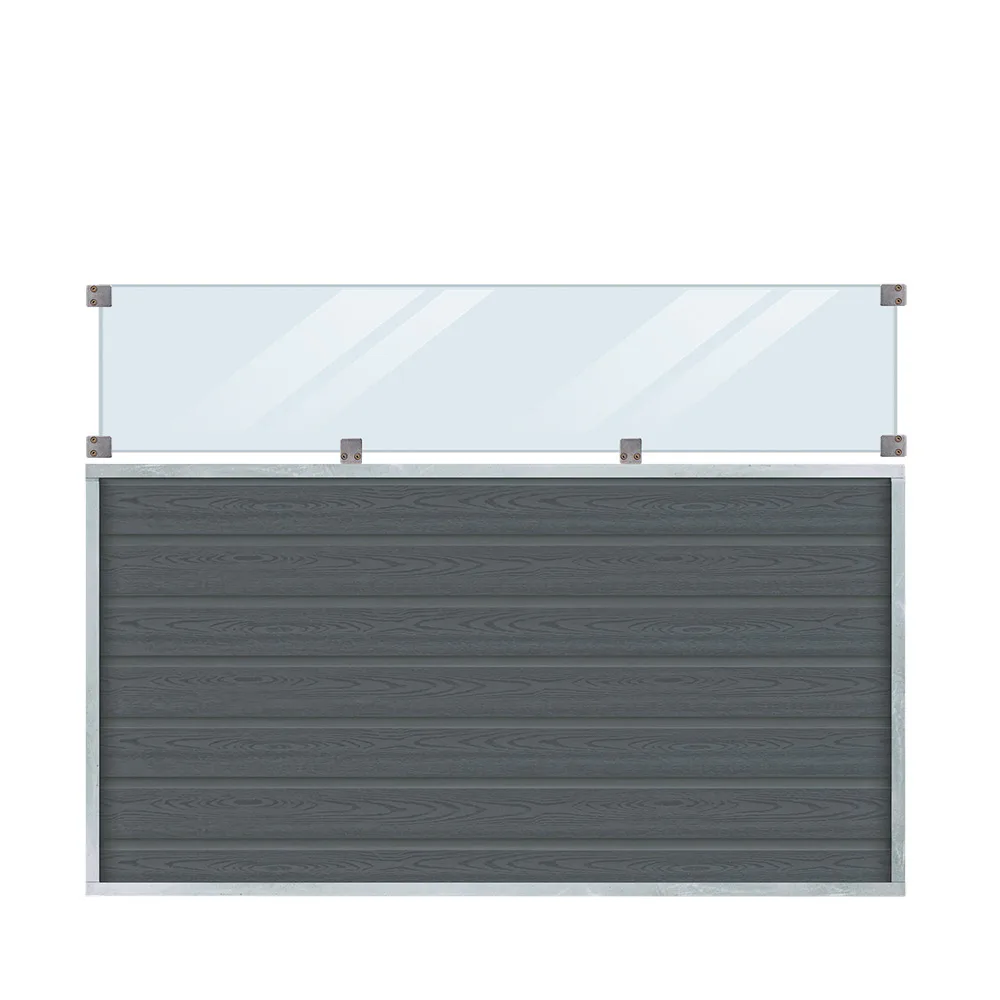 Staket PLUS Artura Med Klarglas