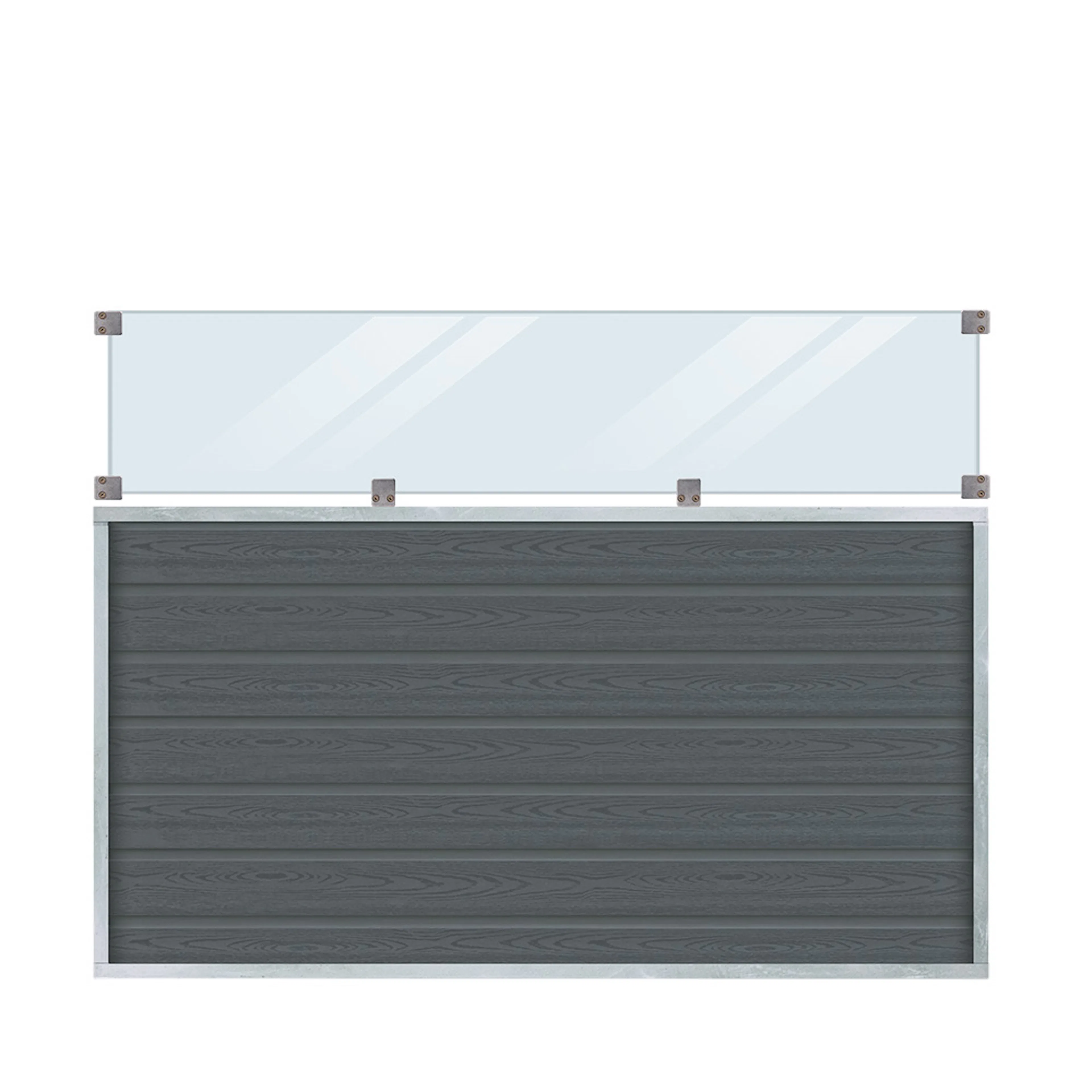 Staket PLUS Artura Med Klarglas