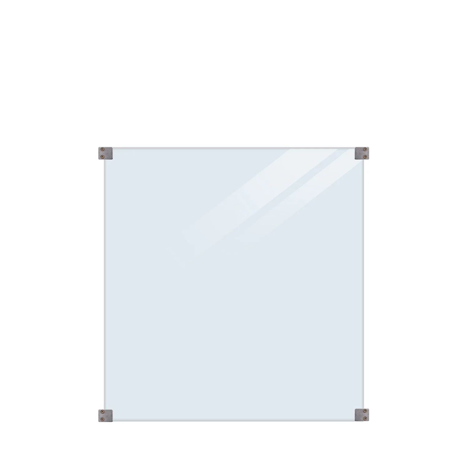 Glasstaket PLUS Klarglas 90x91 Runda Beslag