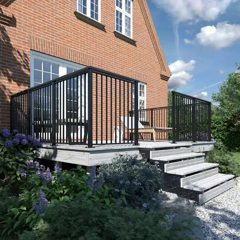 Räckessystem PLUS Basic Svart