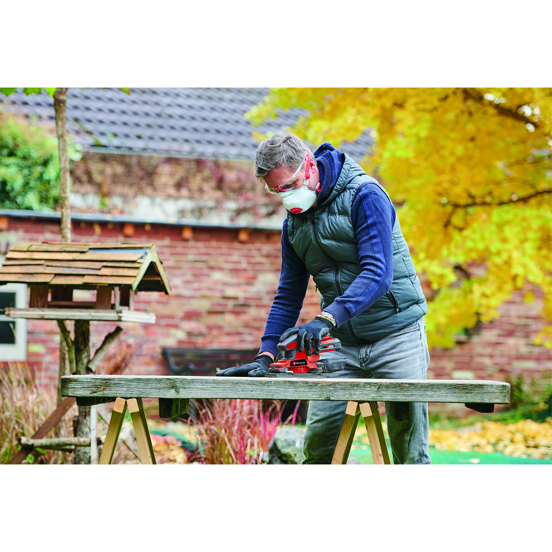 Slipmaskin Einhell TC-OS 18/187 Li 18V Utan Batteri & Laddare