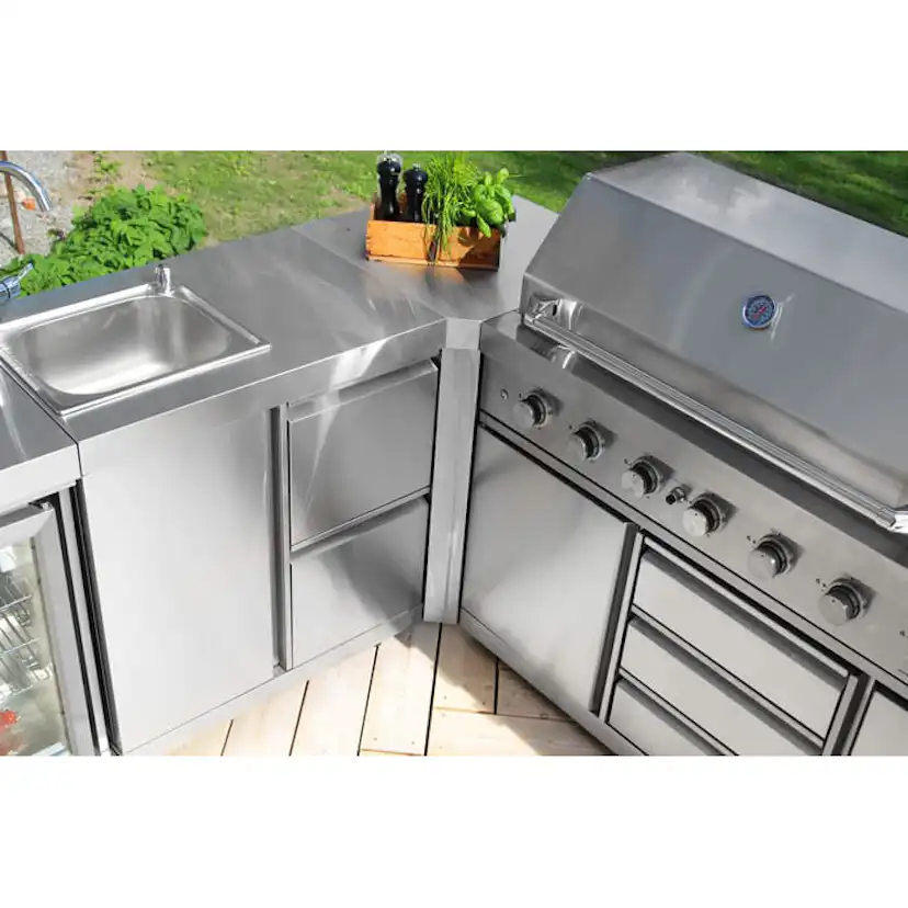 Hörnmodul Myoutdoorkitchen Classic Line Stainless 304SS 90°