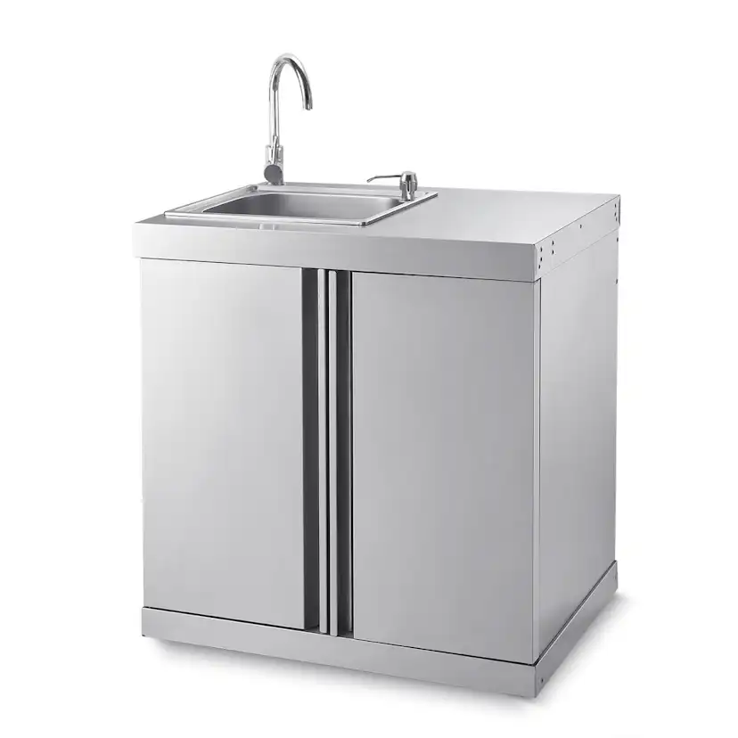 Diskbänk Myoutdoorkitchen Classic Line Stainless 304SS Med Förvaringsskåp
