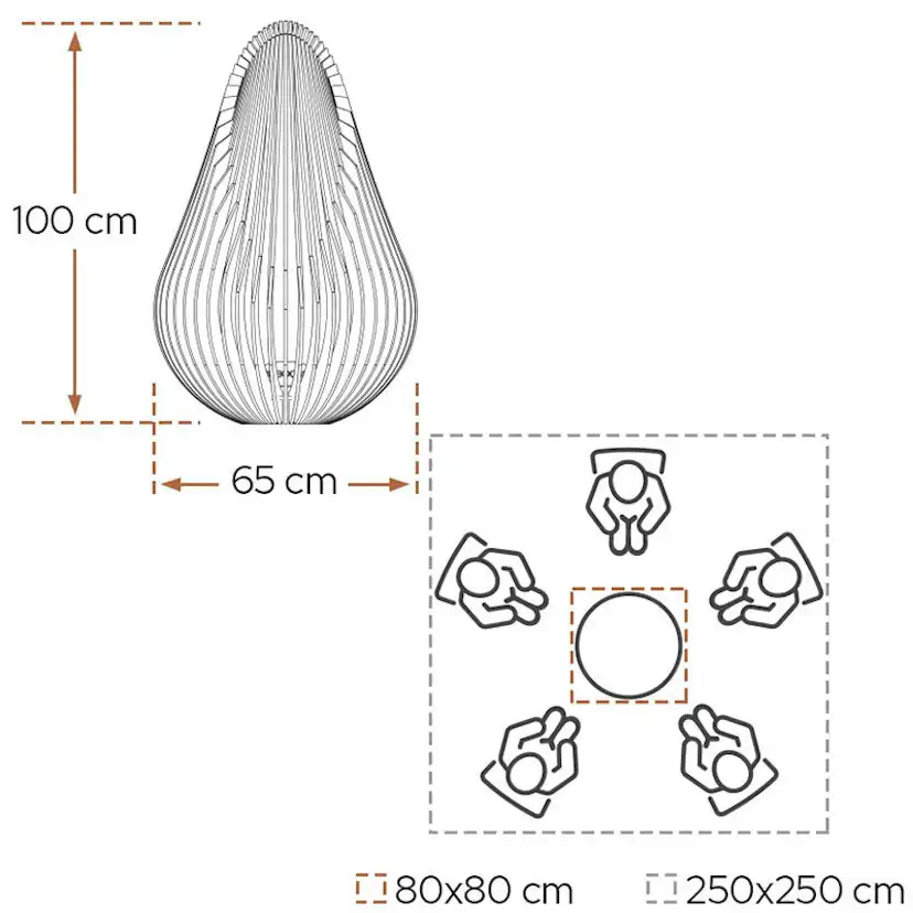 Eldstad Glowbus Dewdrop Medium