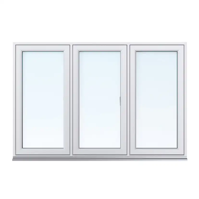 Sideswing Svenska Fönster 3-Luft Aluminiumbeklätt Trä 3-Glas