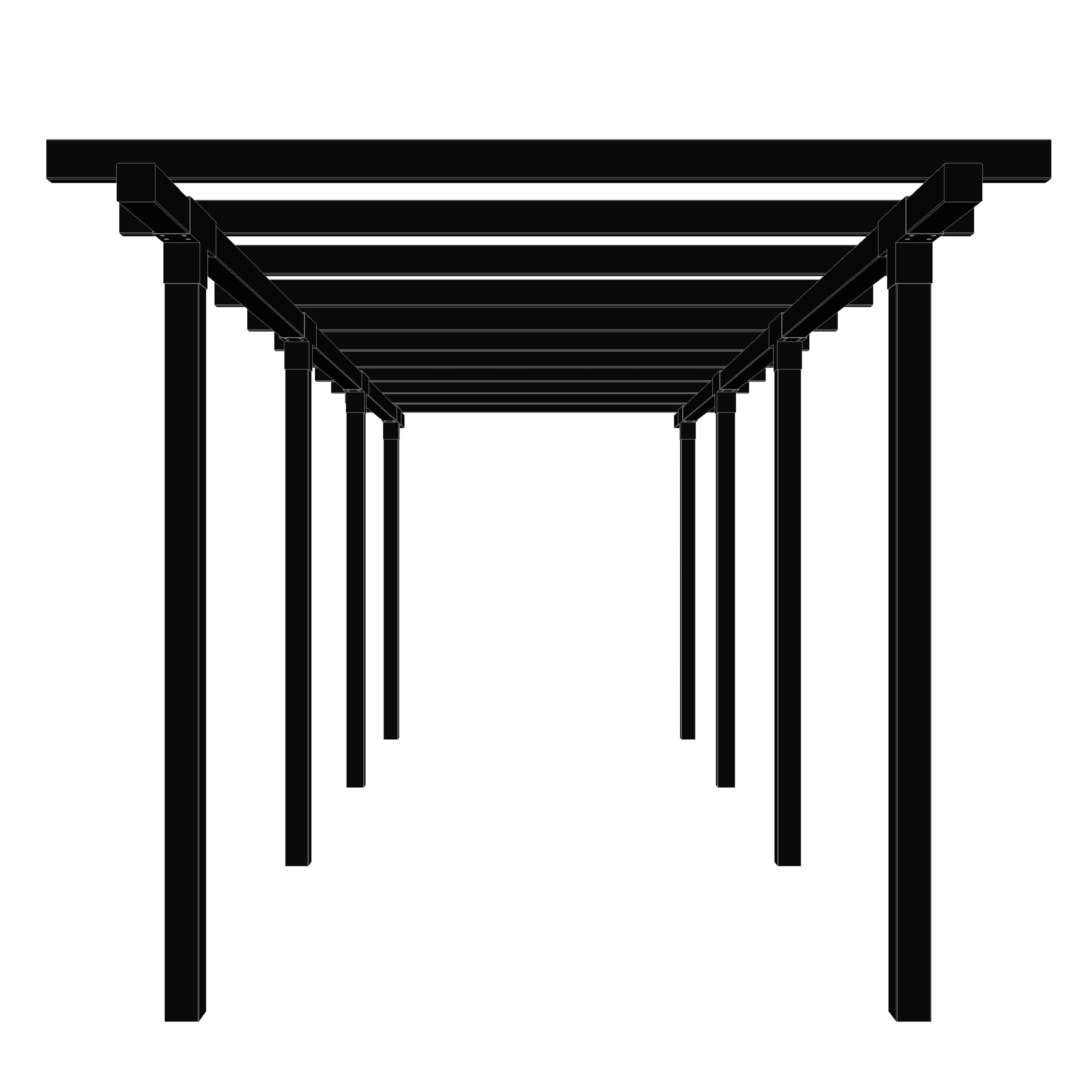 Pergola PLUS Cubic Dubbel 3 Moduler