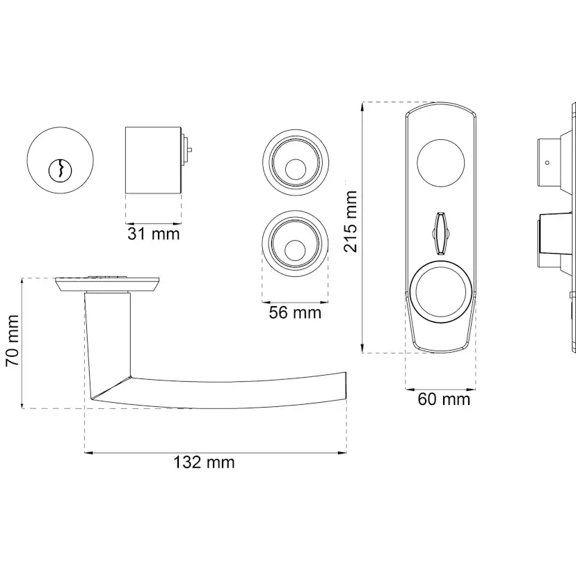 Beslagspaket Habo Säkra Utan Låskista