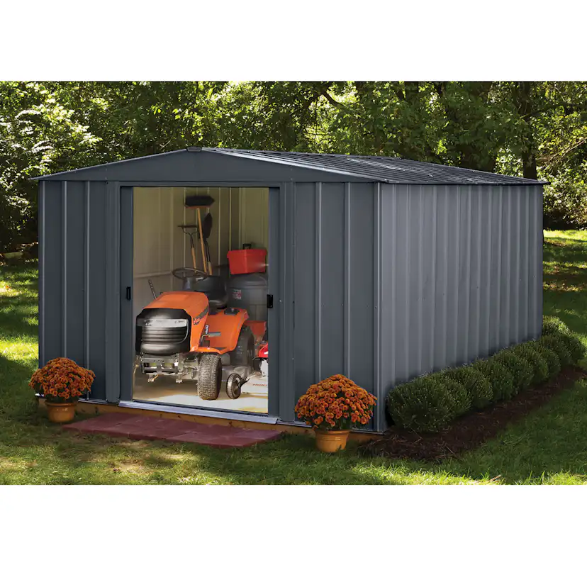 Förråd gop Trenix Antracit 6,9 m² Redskapsbod Byggsats i Stål