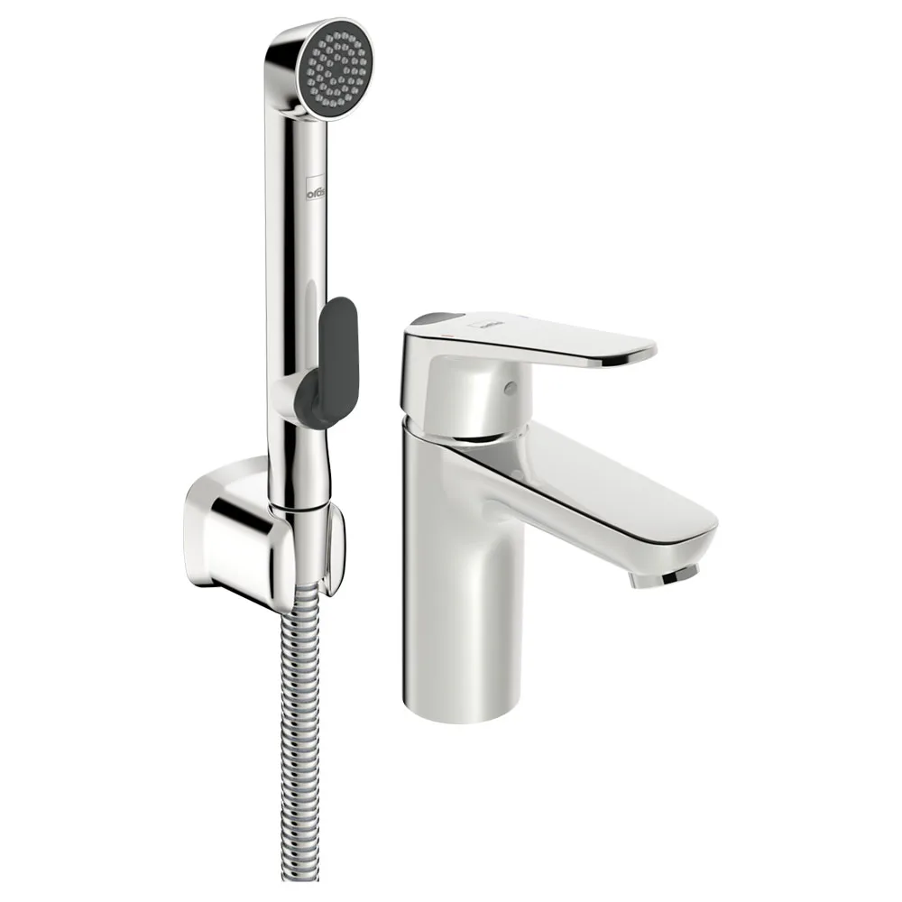 Tvättställsblandare Oras Vega XL 1801FG med Bidetta Handdusch