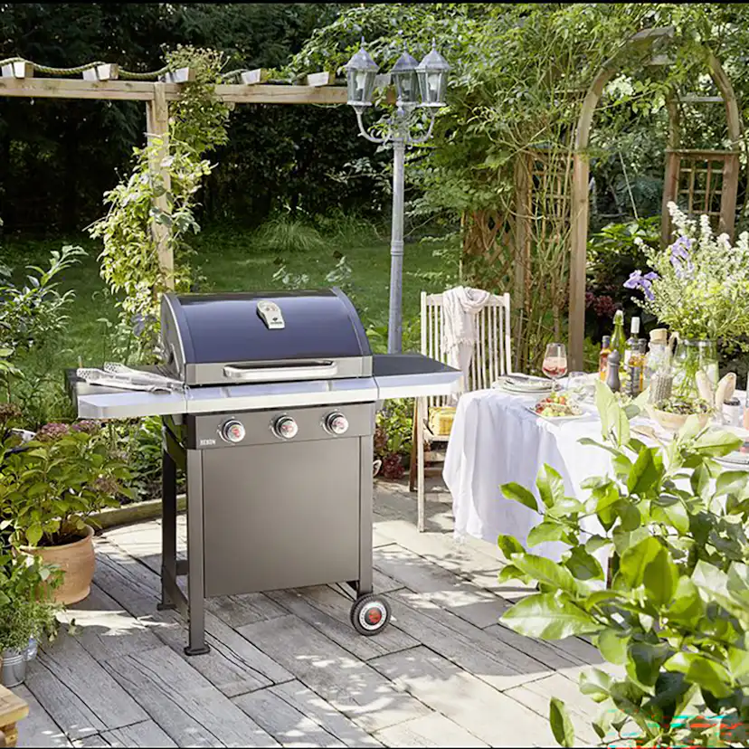 Gasolgrill Landmann Rexon 3.0 Svart Cast Iron 12236