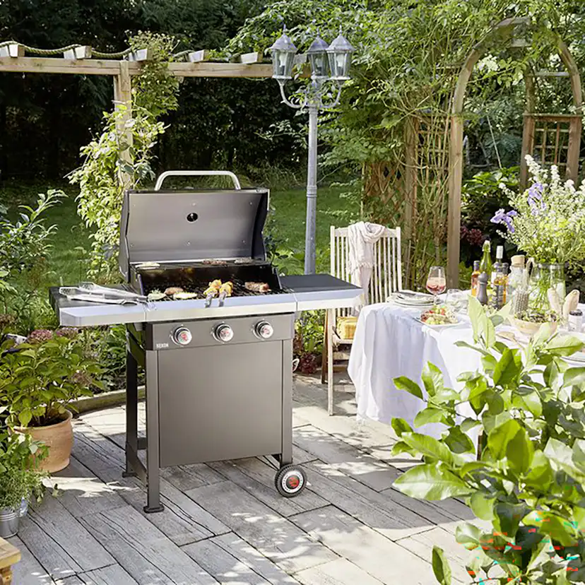 Gasolgrill Landmann Rexon 3.0 Svart Cast Iron 12236