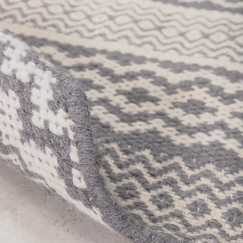 Handvävd Matta Venture Home Sishu Rund Ull