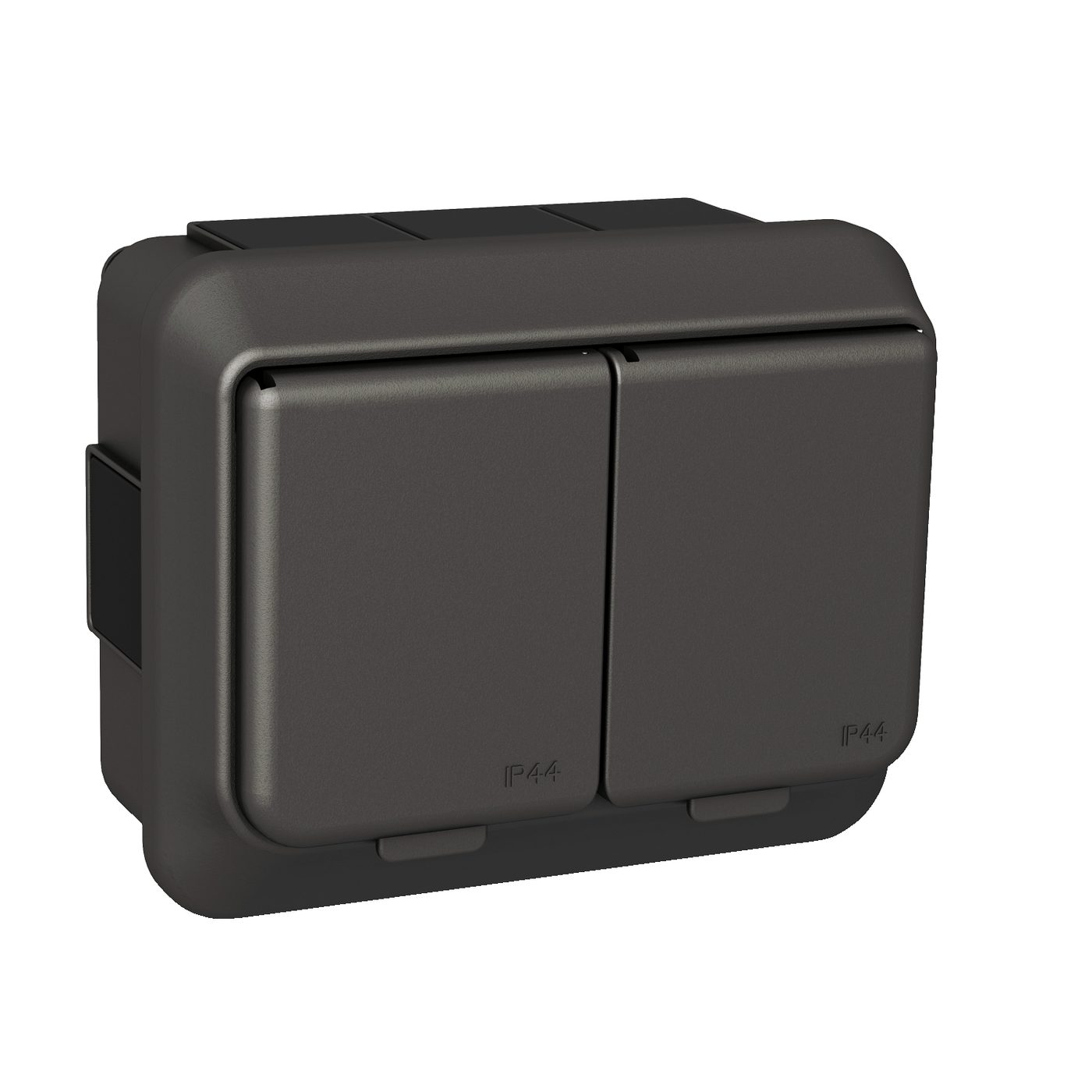 Vägguttag Schneider Electric Exxact Primo 2-vägs Utanpåliggande Jordat 16A IP44 Skruvanslutning