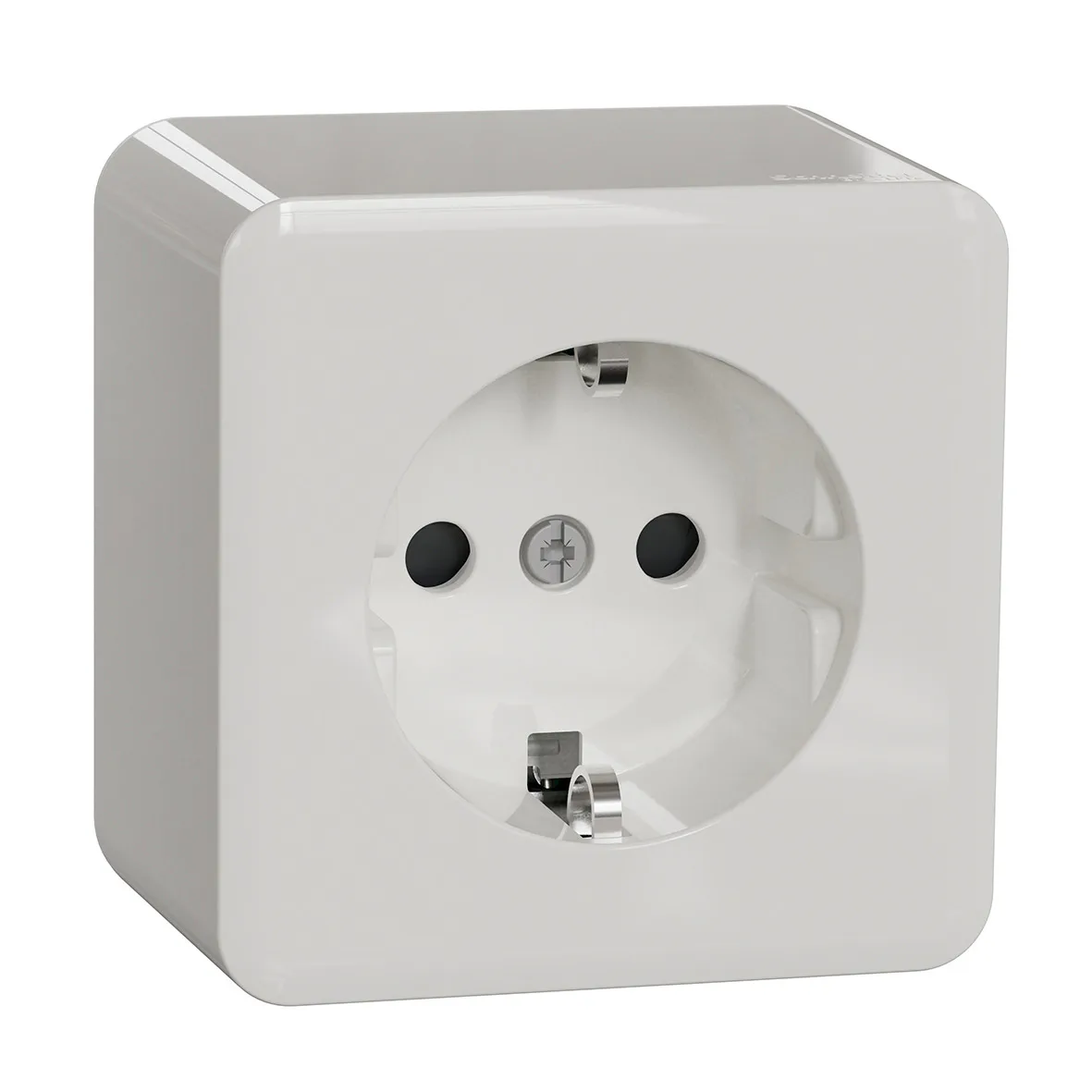 Vägguttag Schneider Electric Exxact 1-vägs Utanpåliggande