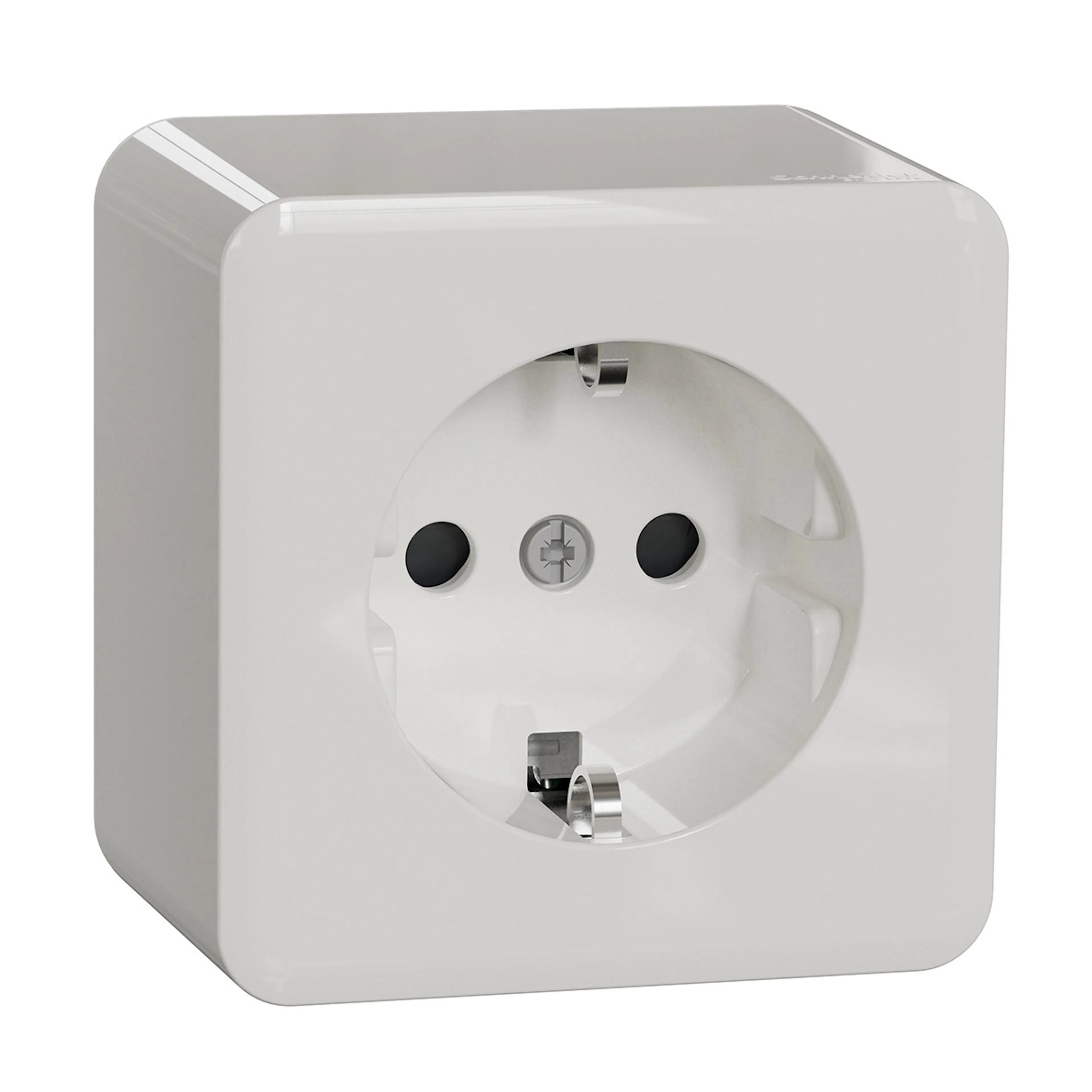 Vägguttag Schneider Electric Exxact 1-vägs Utanpåliggande