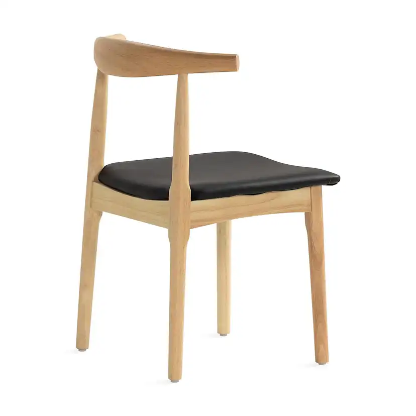Matstol In Living Kagline Svart/Natur Stol i Trä 2 st