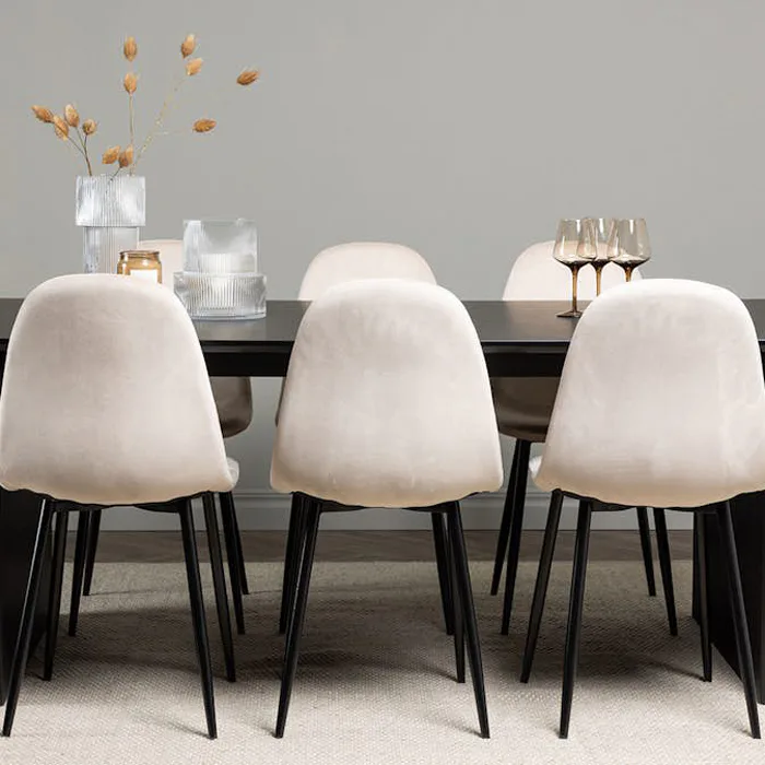 Matgrupp Venture Home Vail med 6 Polar Stolar Sammet