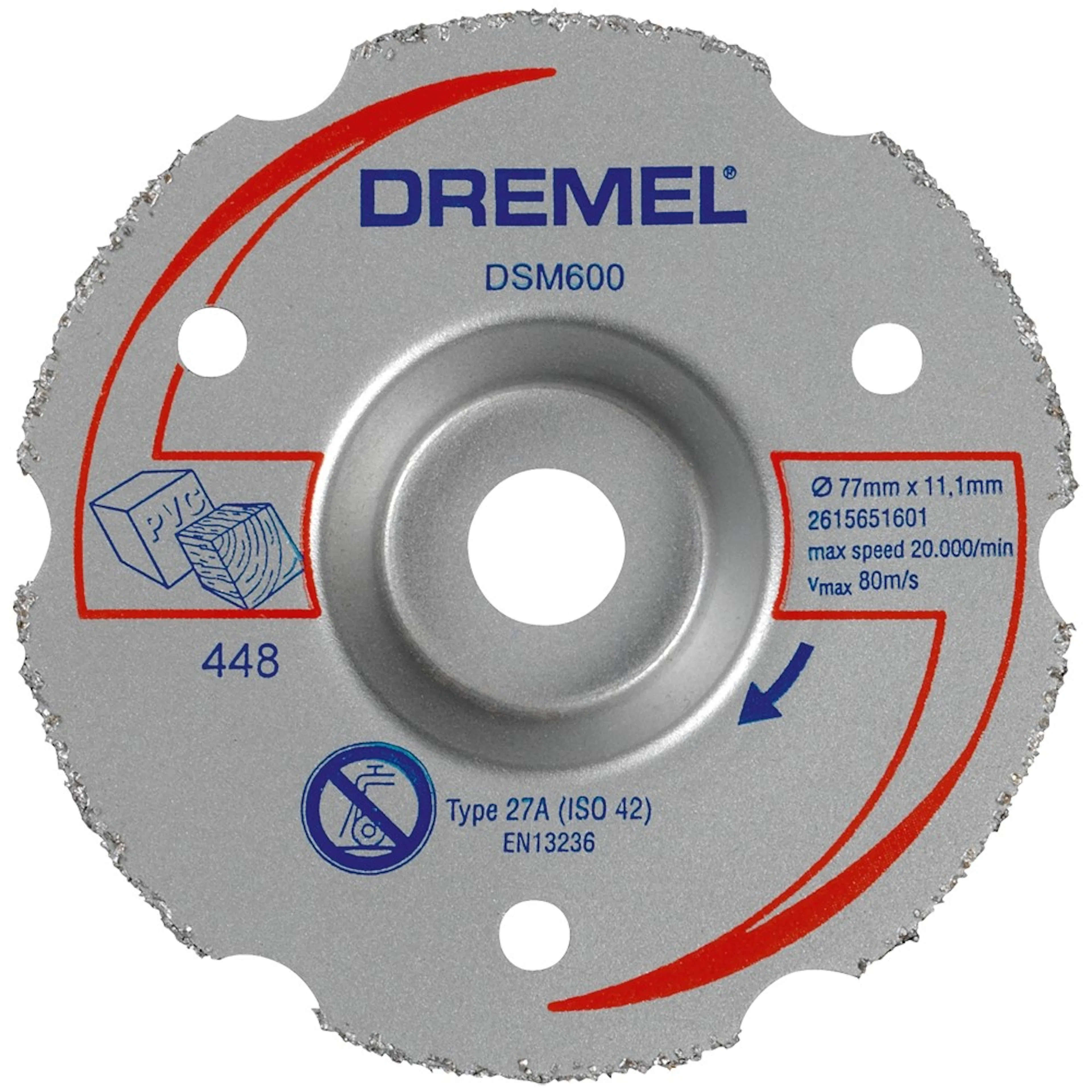 Slätsågningsskiva Dremel DSM600 Universal