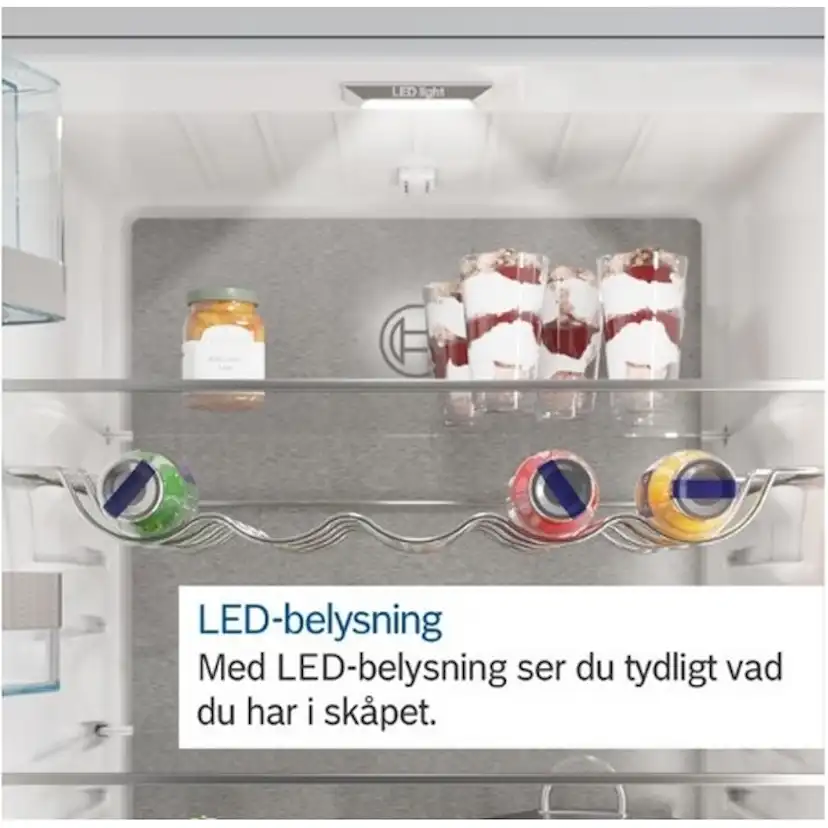 Fristående Kylskåp Bosch KSV33VLEP Serie 4 Inox-Look 176cm