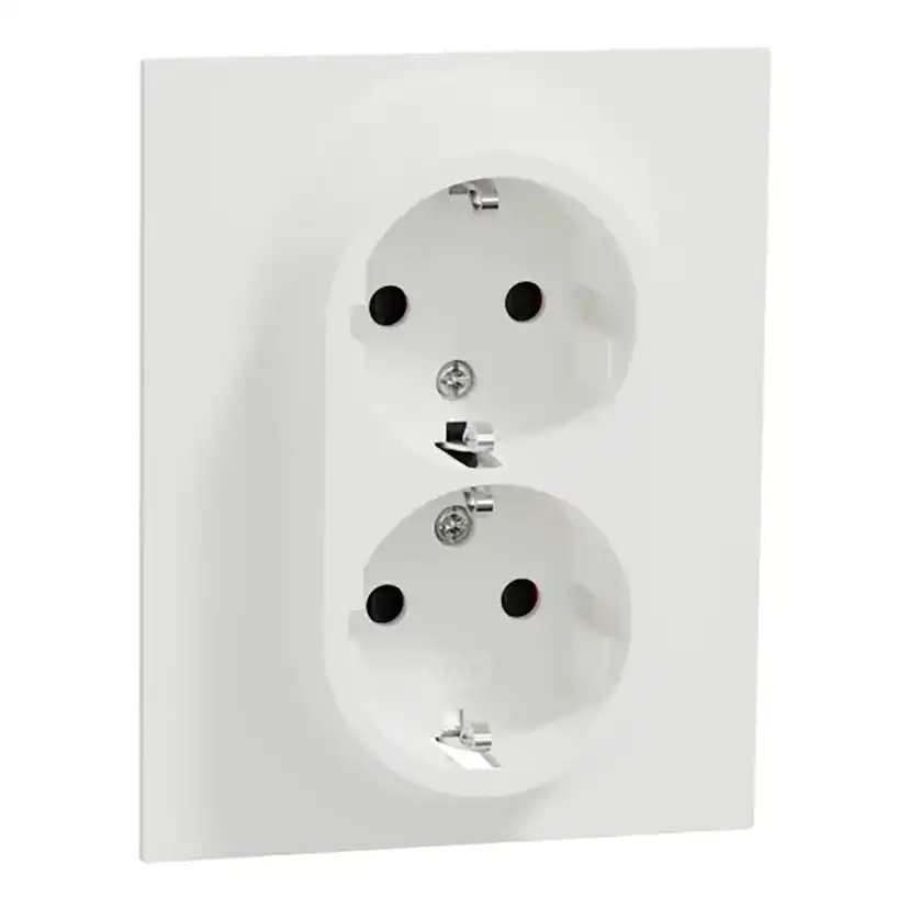 Vägguttag Elko One 2-vägs Jordad med Snabbanslutning