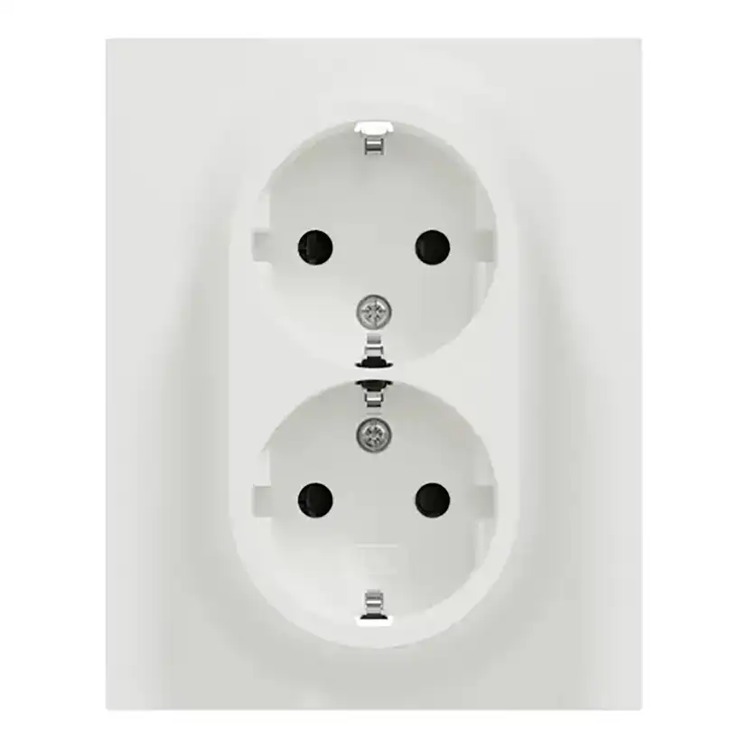 Vägguttag Elko One 2-vägs Jordad med Snabbanslutning