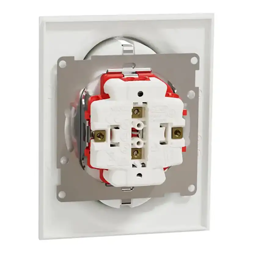 Vägguttag Elko One 2-vägs Jordad med Snabbanslutning