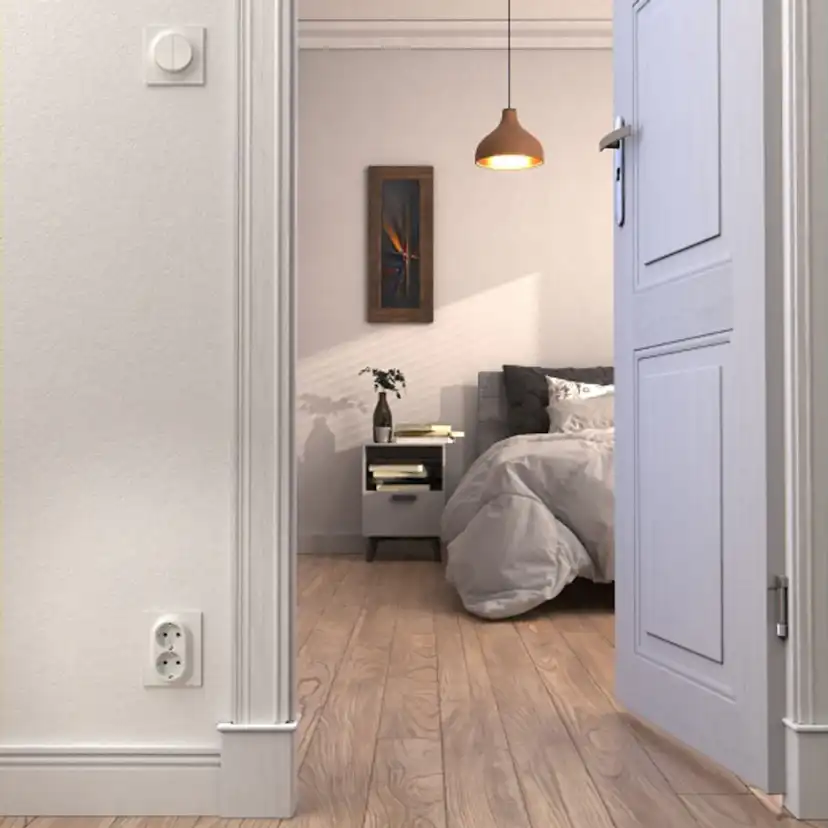 Vägguttag Elko One 2-vägs Jordad med Snabbanslutning