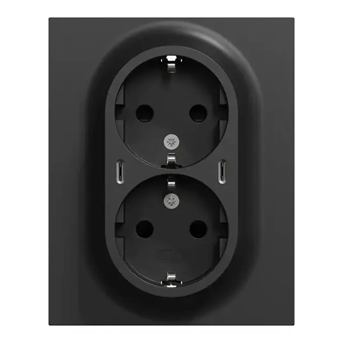 Vägguttag Elko One USB 2-vägs Jordad Skruvanslutning