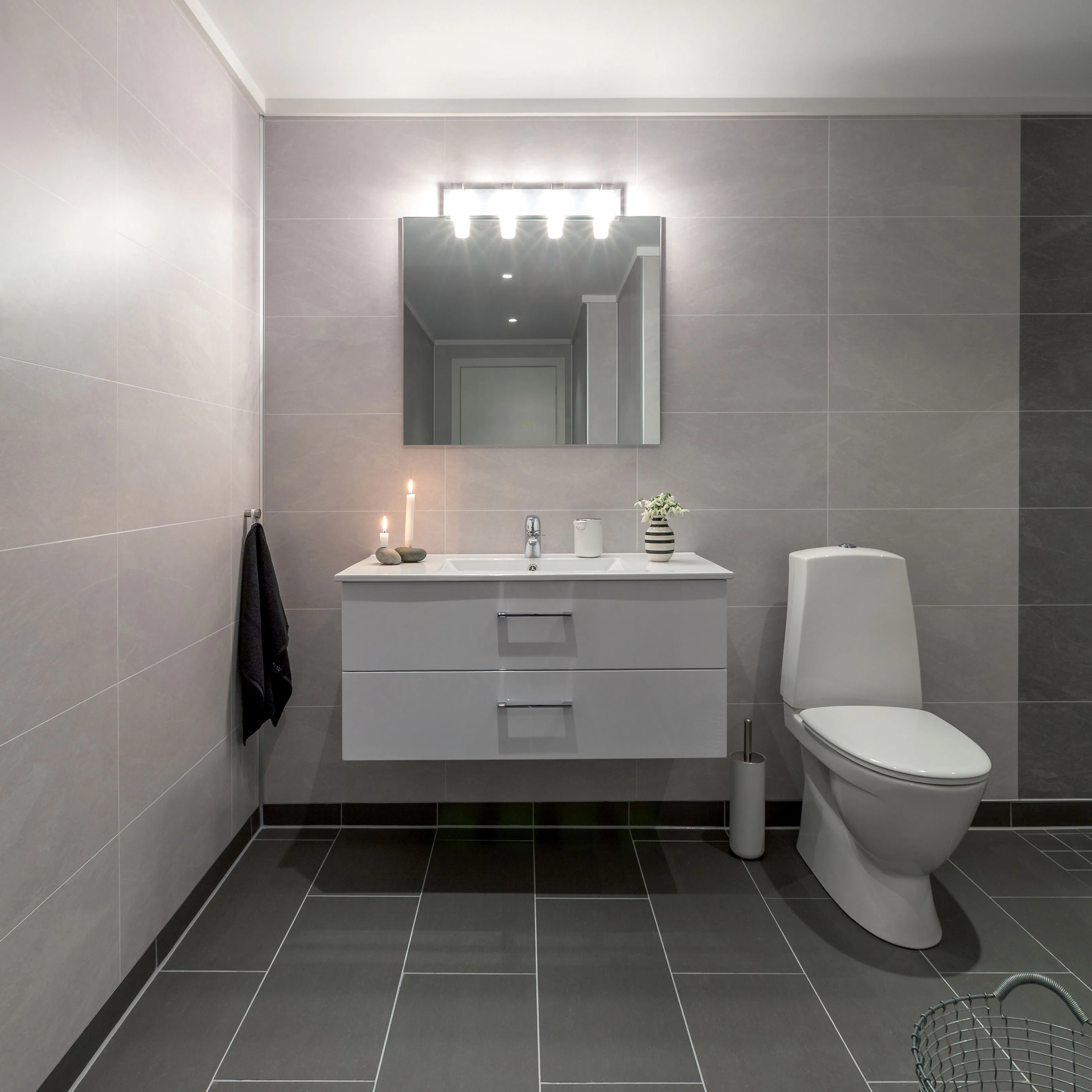 Våtrumsskiva BerryAlloc Ljus Skiffer Satin Finish