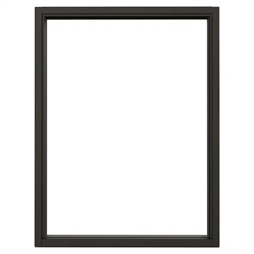 Fast Fönster NorDan Svanenmärkt NTech Aluminium BlackLine Svart