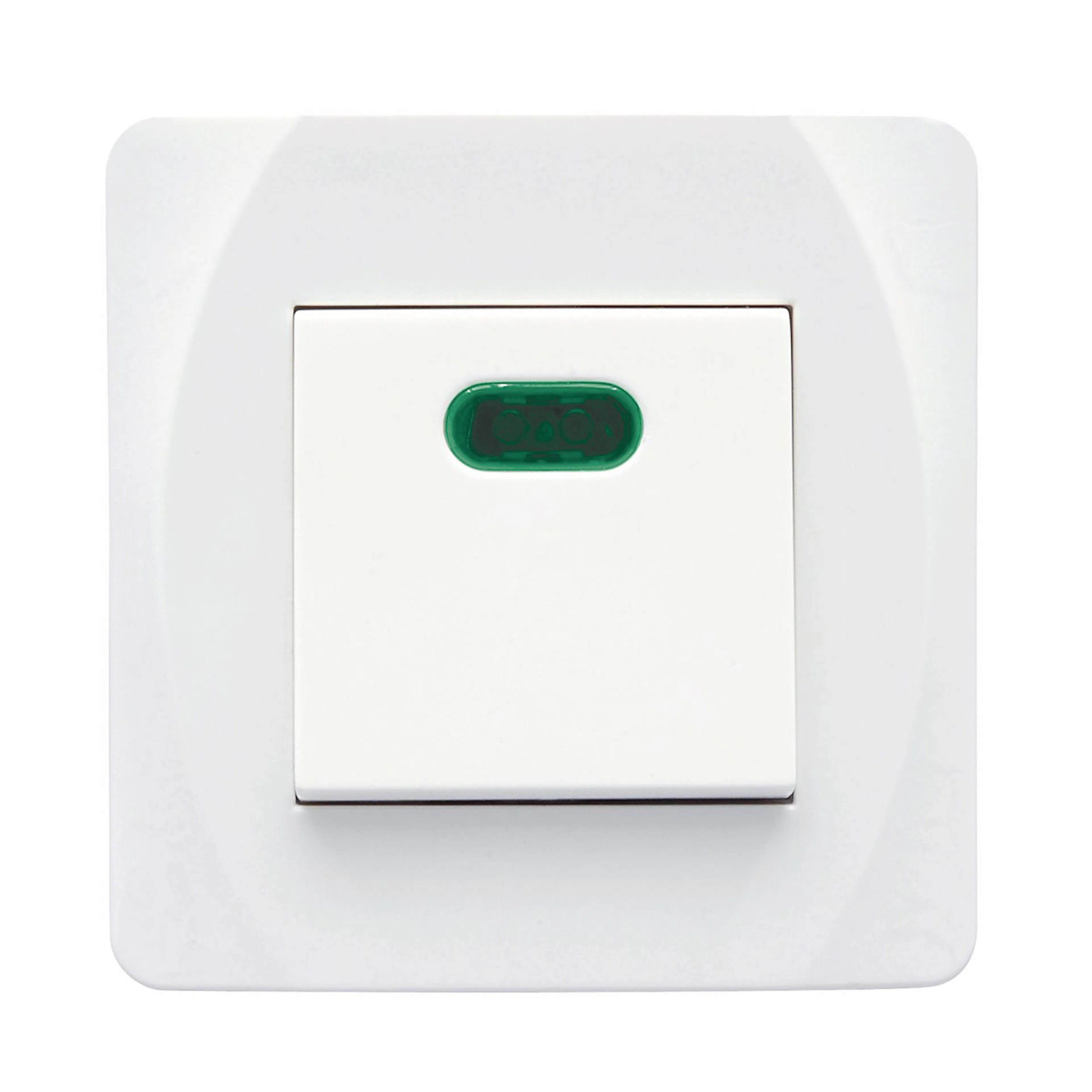 Strömbrytare Malmbergs Nova Infälld 2-Pol Glimlampa Vit