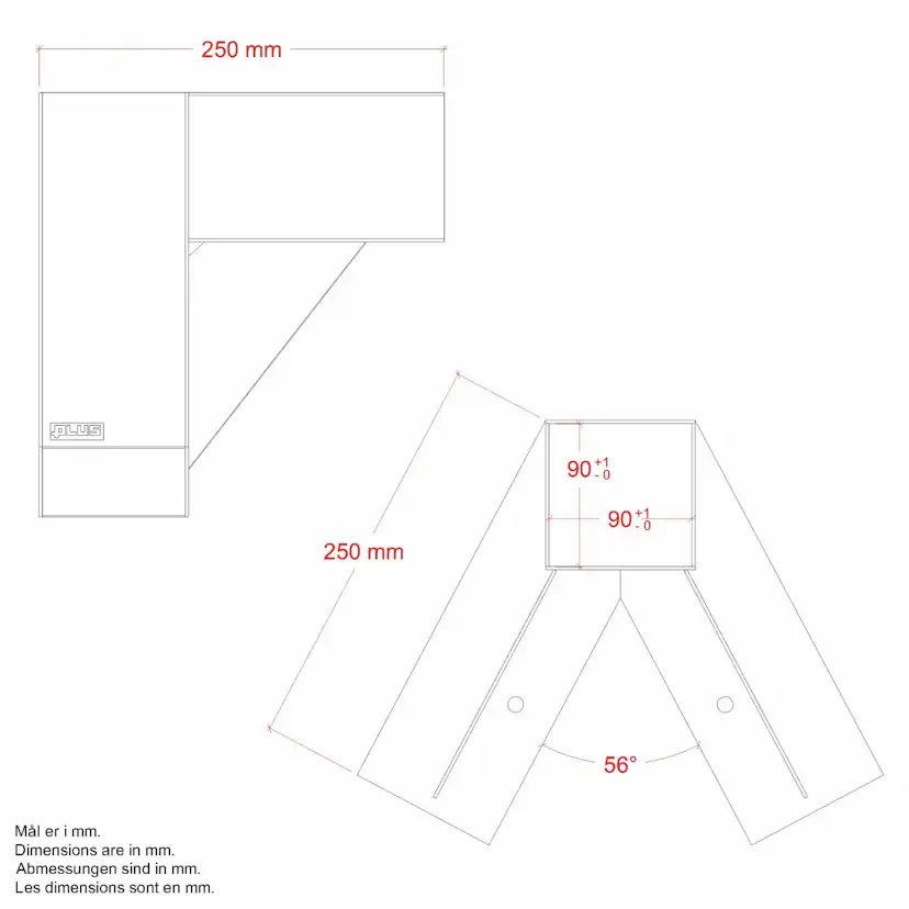 Gungställning PLUS Luksus Svart Cubic