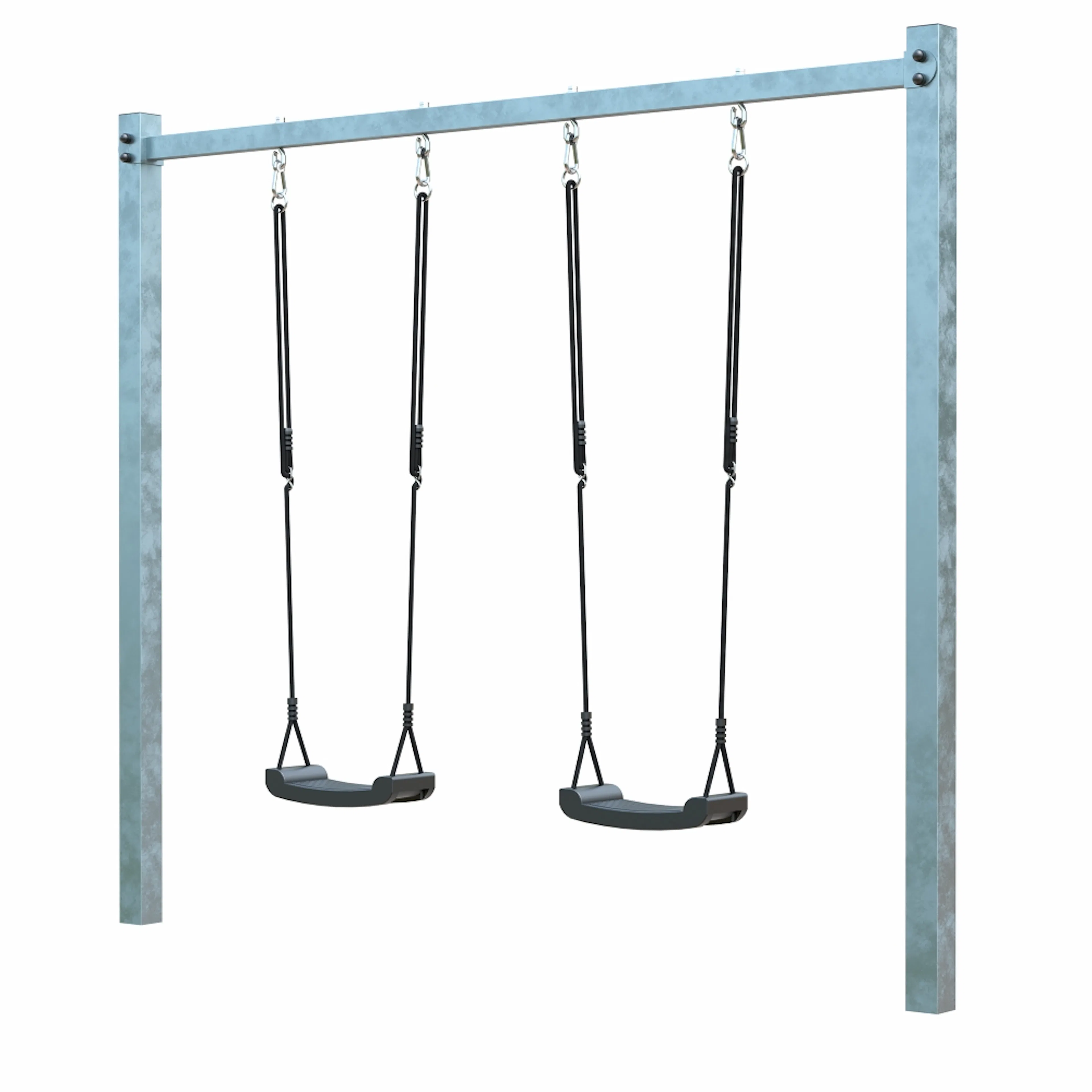 Gungställning PLUS  med 2 Gråsvarta Gungsitsar