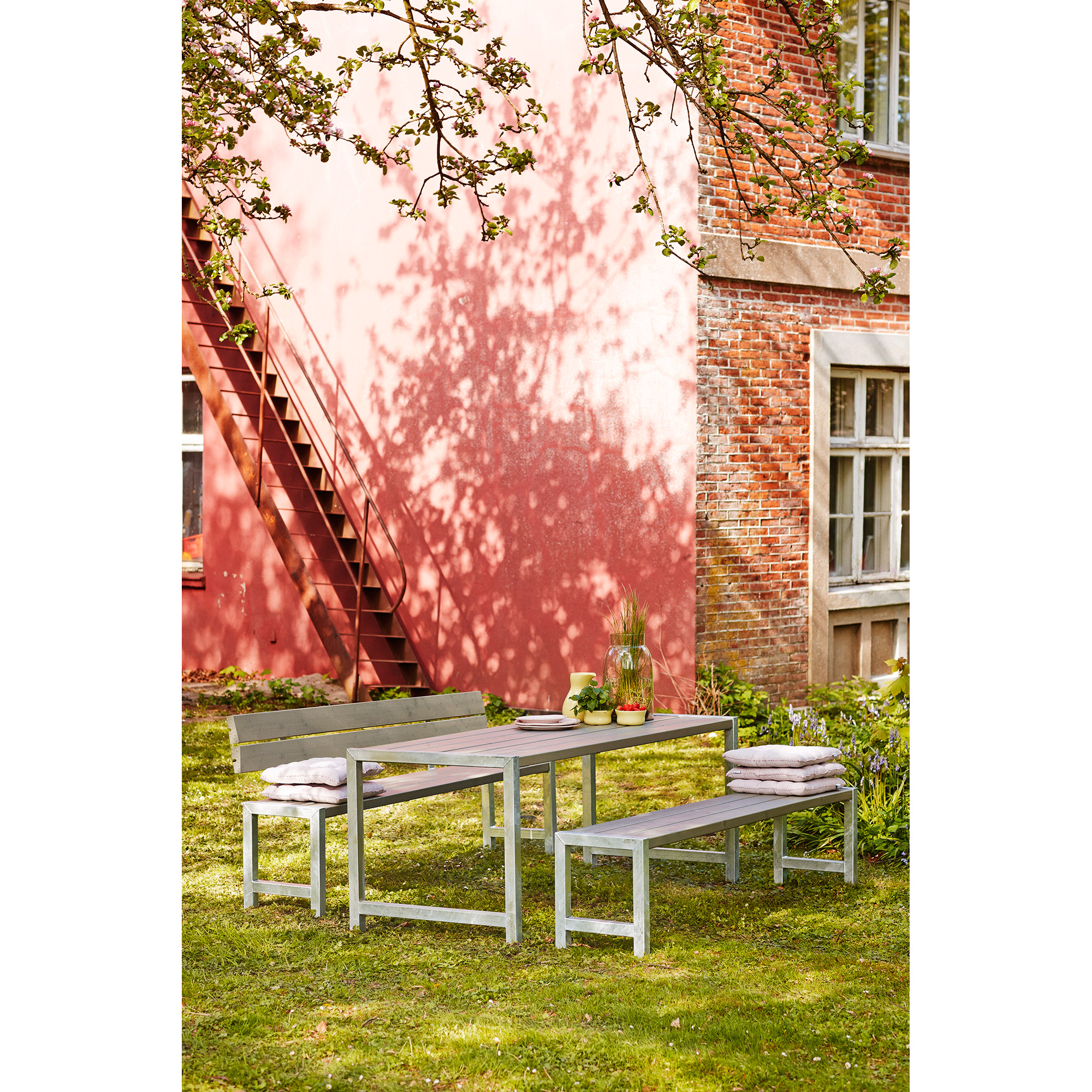 Ryggstöd PLUS till Plankbänk Utomhus