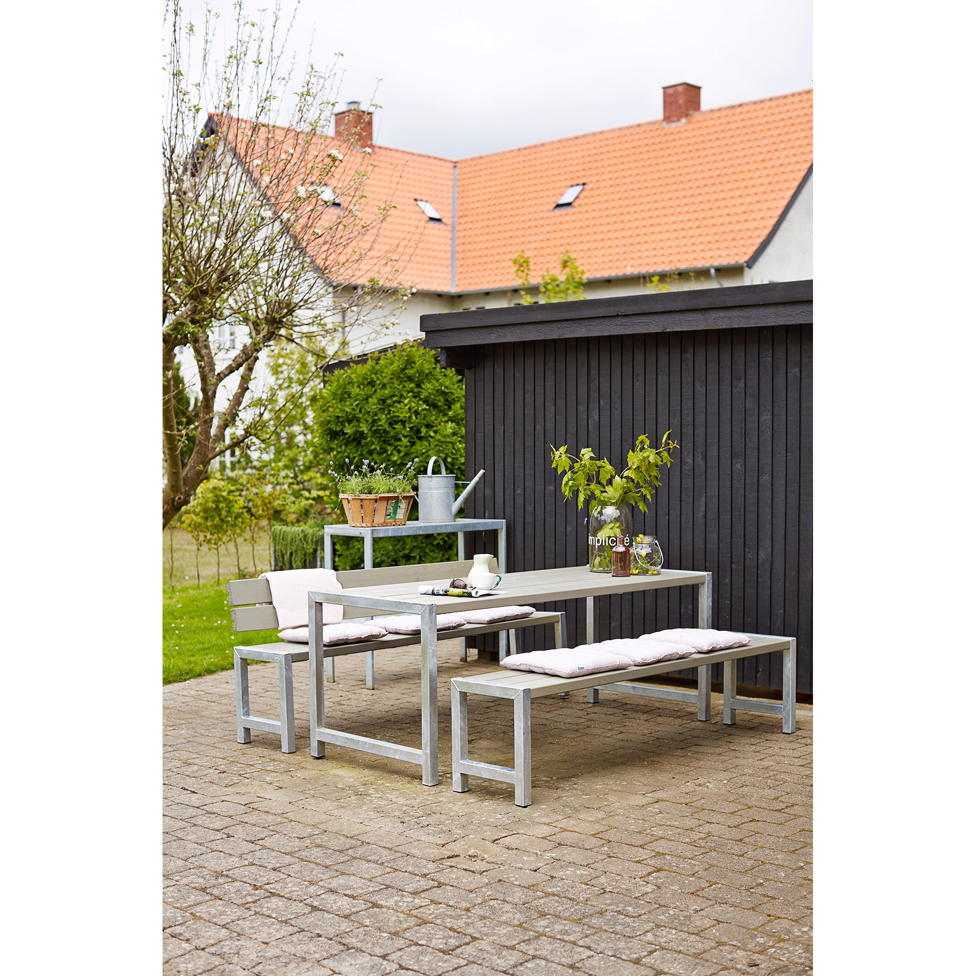 Ryggstöd PLUS till Plankbänk Utomhus