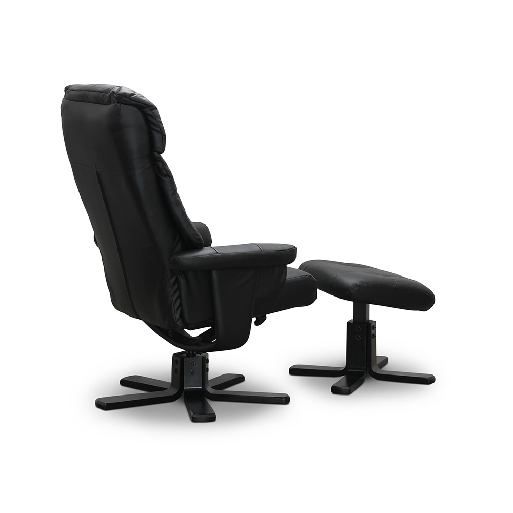 Snurrfåtölj Hagagruppen Bremen med Fotpall