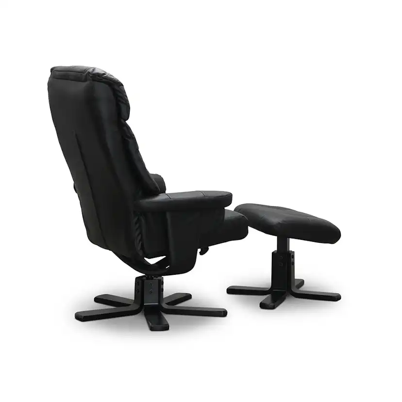 Snurrfåtölj Hagagruppen Bremen med Fotpall