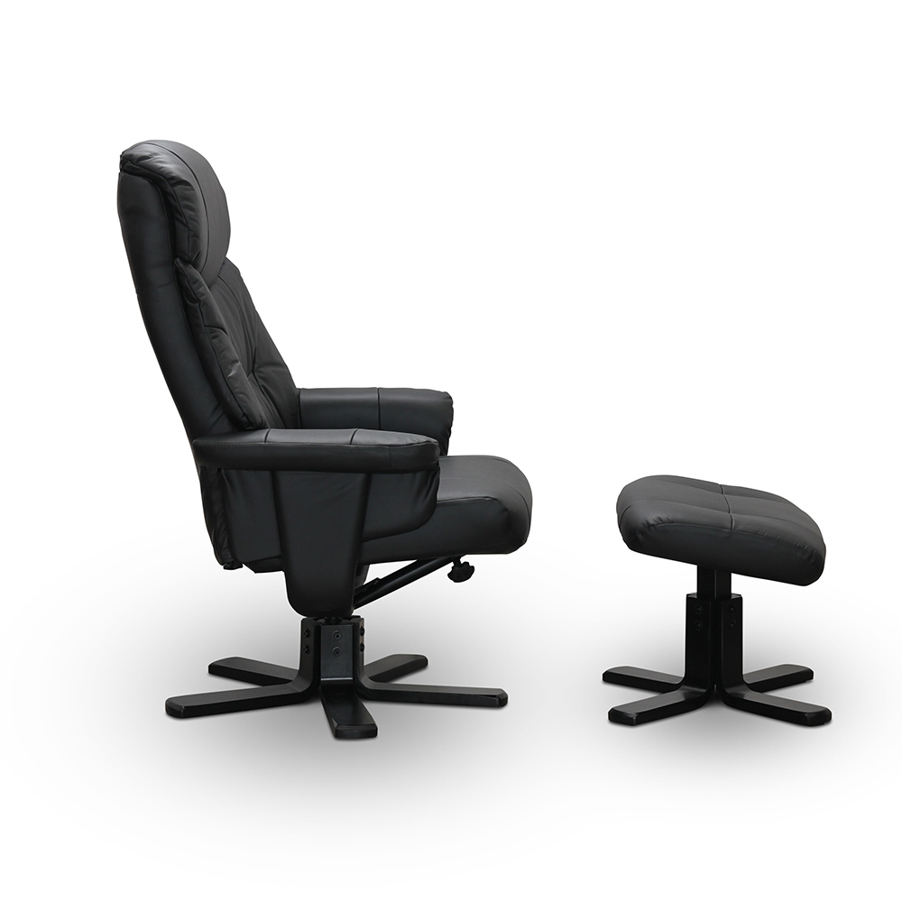 Snurrfåtölj Hagagruppen Bremen med Fotpall