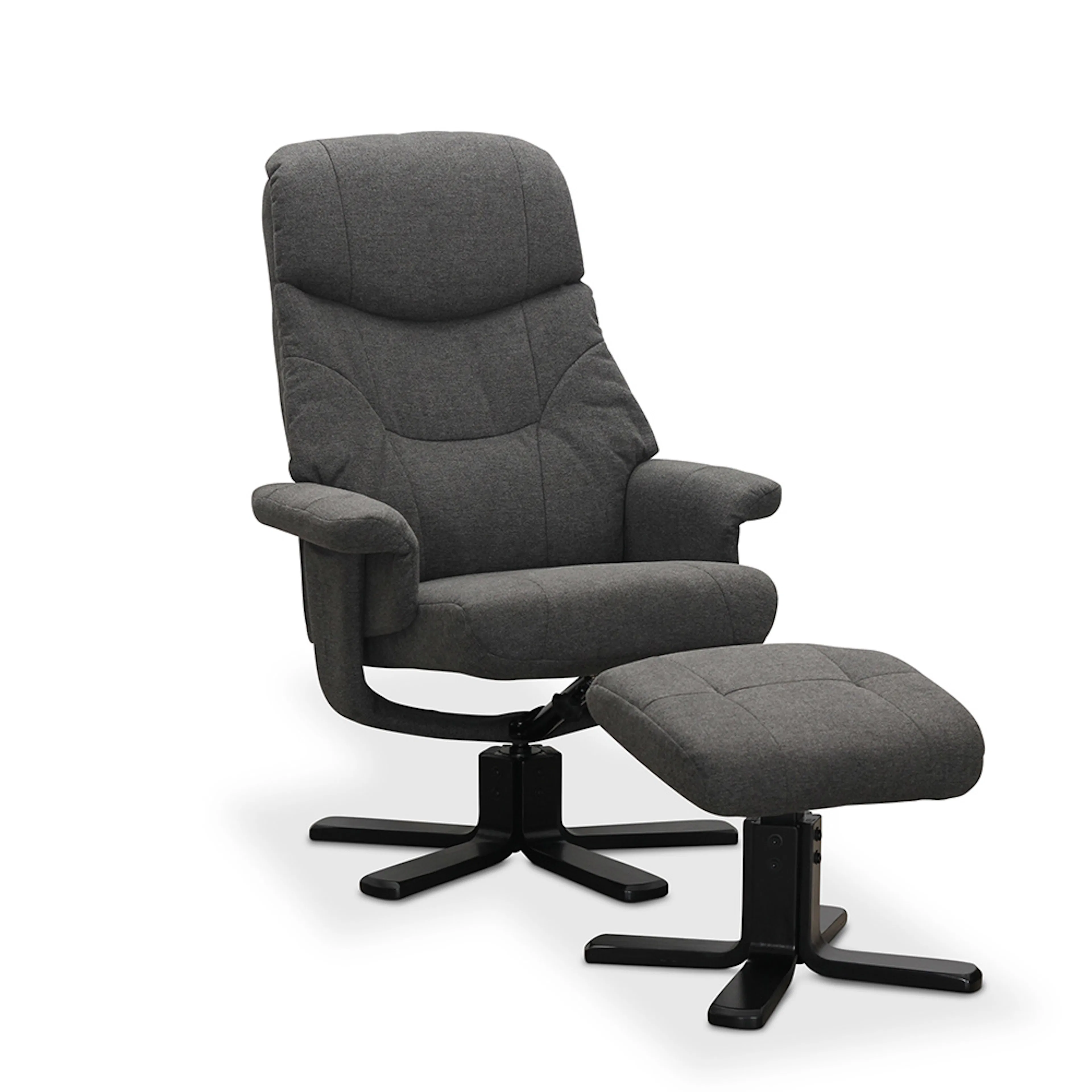 Snurrfåtölj Hagagruppen Bremen med Fotpall